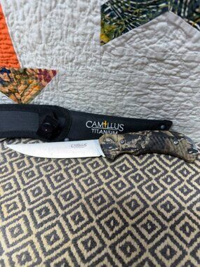 Camilus 5" Fixed Blade Hunting Knife